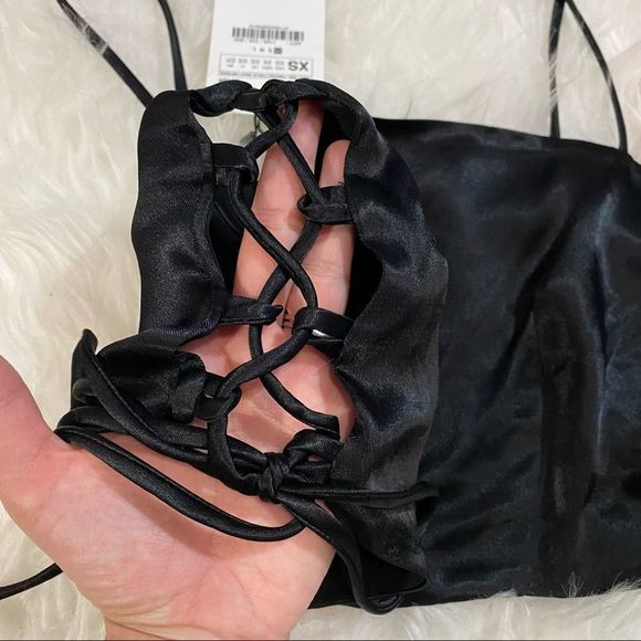 ZARA laced satin crop top. XS - Picture 12 of 12